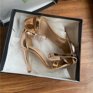 Fashion Nova Metallic Gold Heels